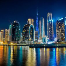 free-photo-of-dubai-downtown-at-night